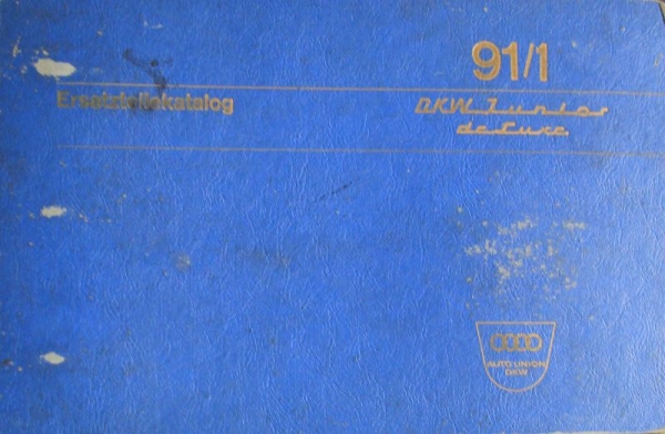 DKW Junior de Luxe 1964 Sparpart-Catalog in original binder (9670)